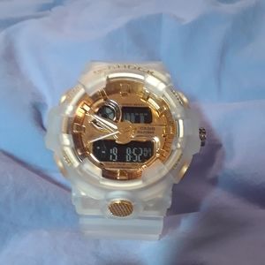 New G-Shock Men's Watch Transparent Golden